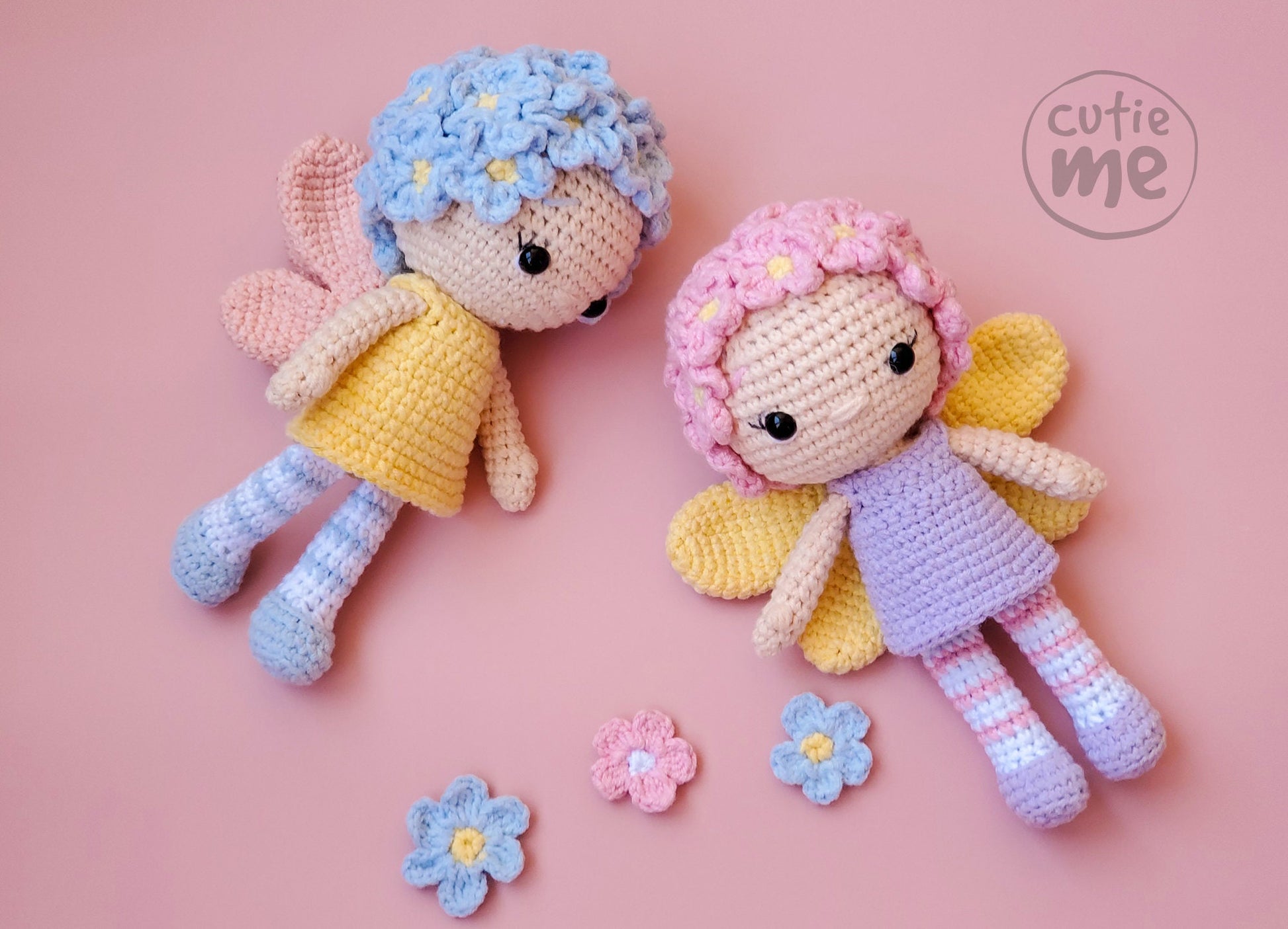 Fleur the Fairy amigurumi crochet toy pattern pdf