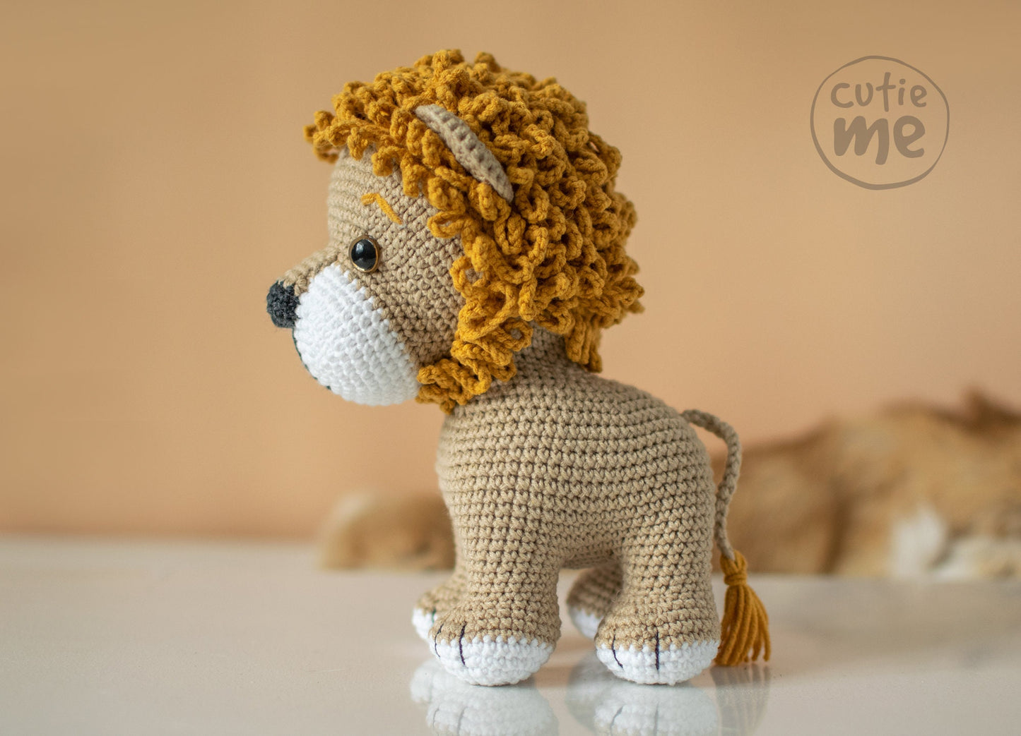 Myron The Lion amigurumi crochet toy pattern pdf