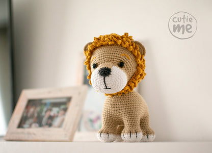 Myron The Lion amigurumi crochet toy pattern pdf