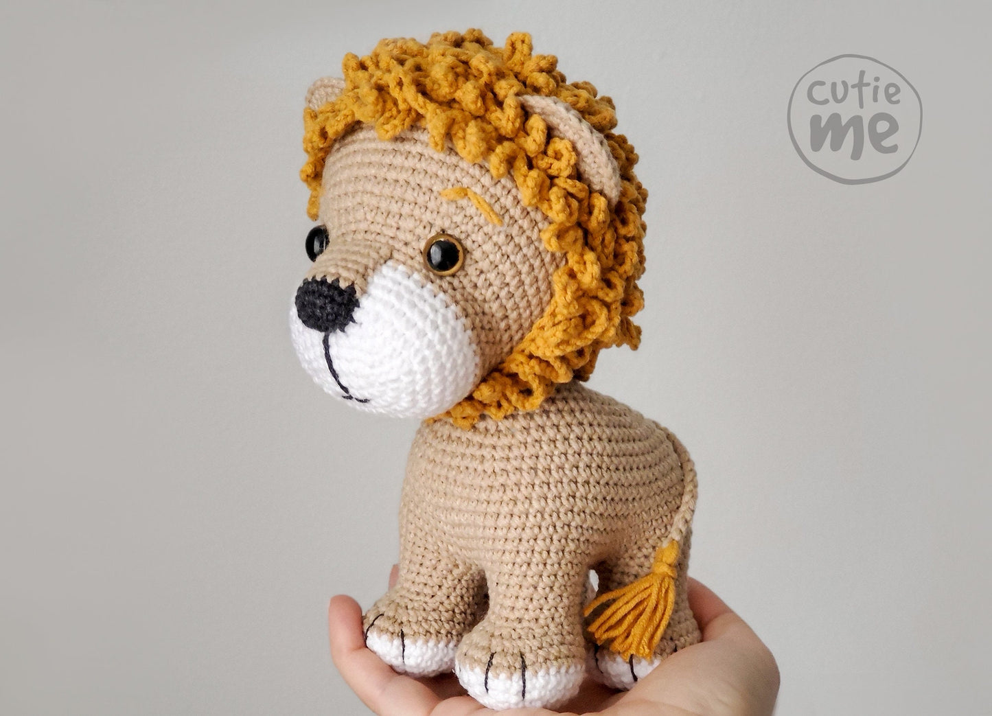 Myron The Lion amigurumi crochet toy pattern pdf