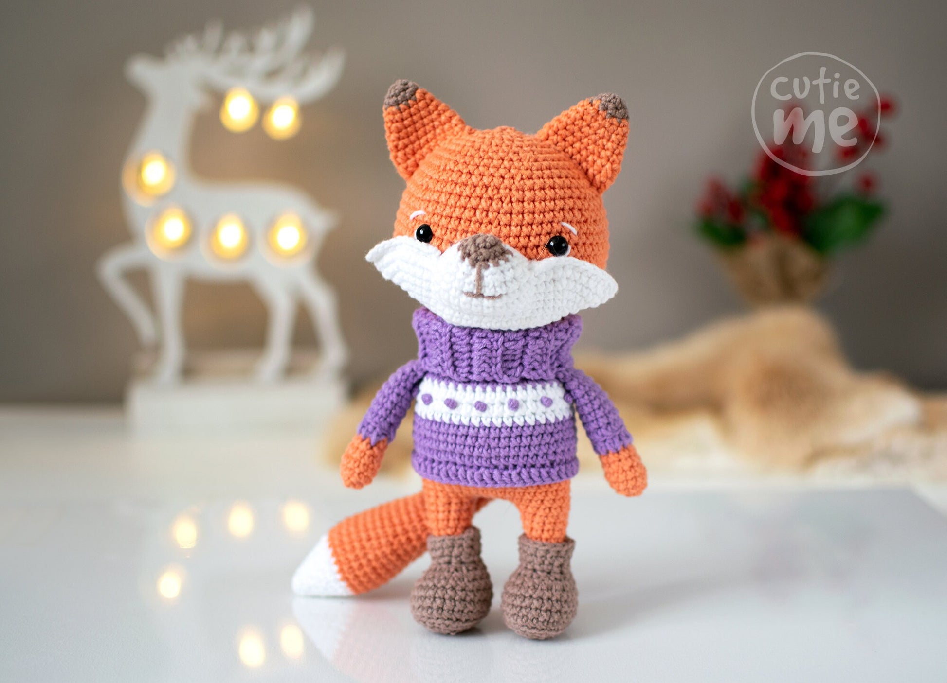 Fox Wook amigurumi crochet toy pattern pdf