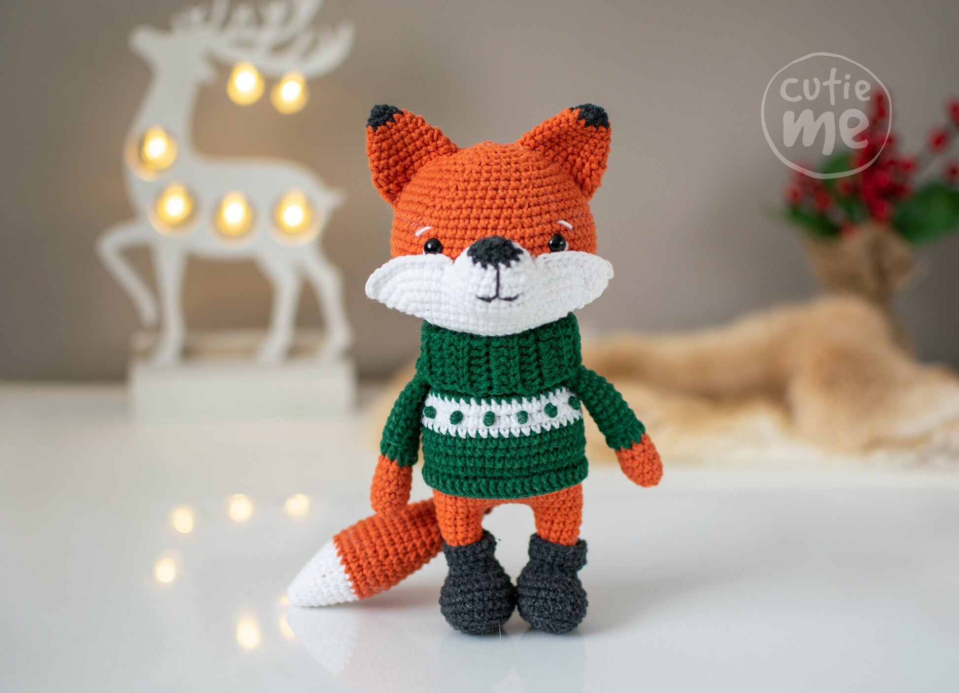 Fox Wook amigurumi crochet toy pattern pdf