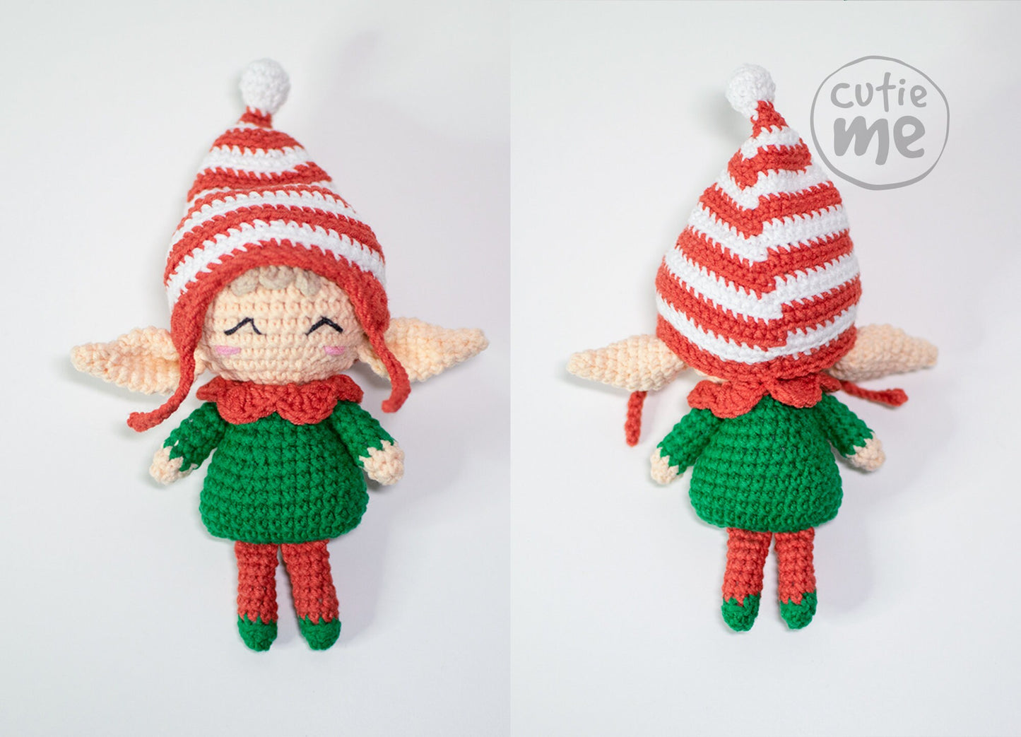 Little Elf Christmas amigurumi crochet toy pattern pdf