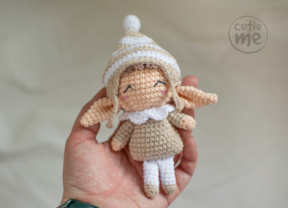 Little Elf Christmas amigurumi crochet toy pattern pdf