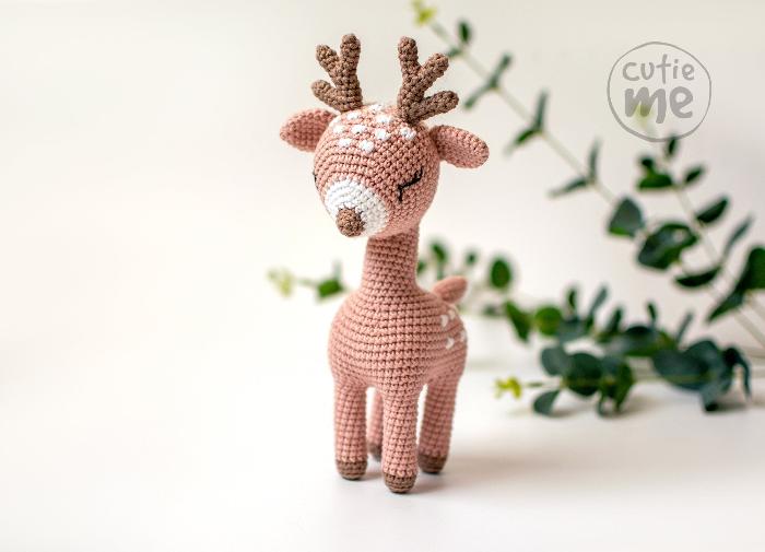 Alice the Deer amigurumi crochet toy pattern pdf