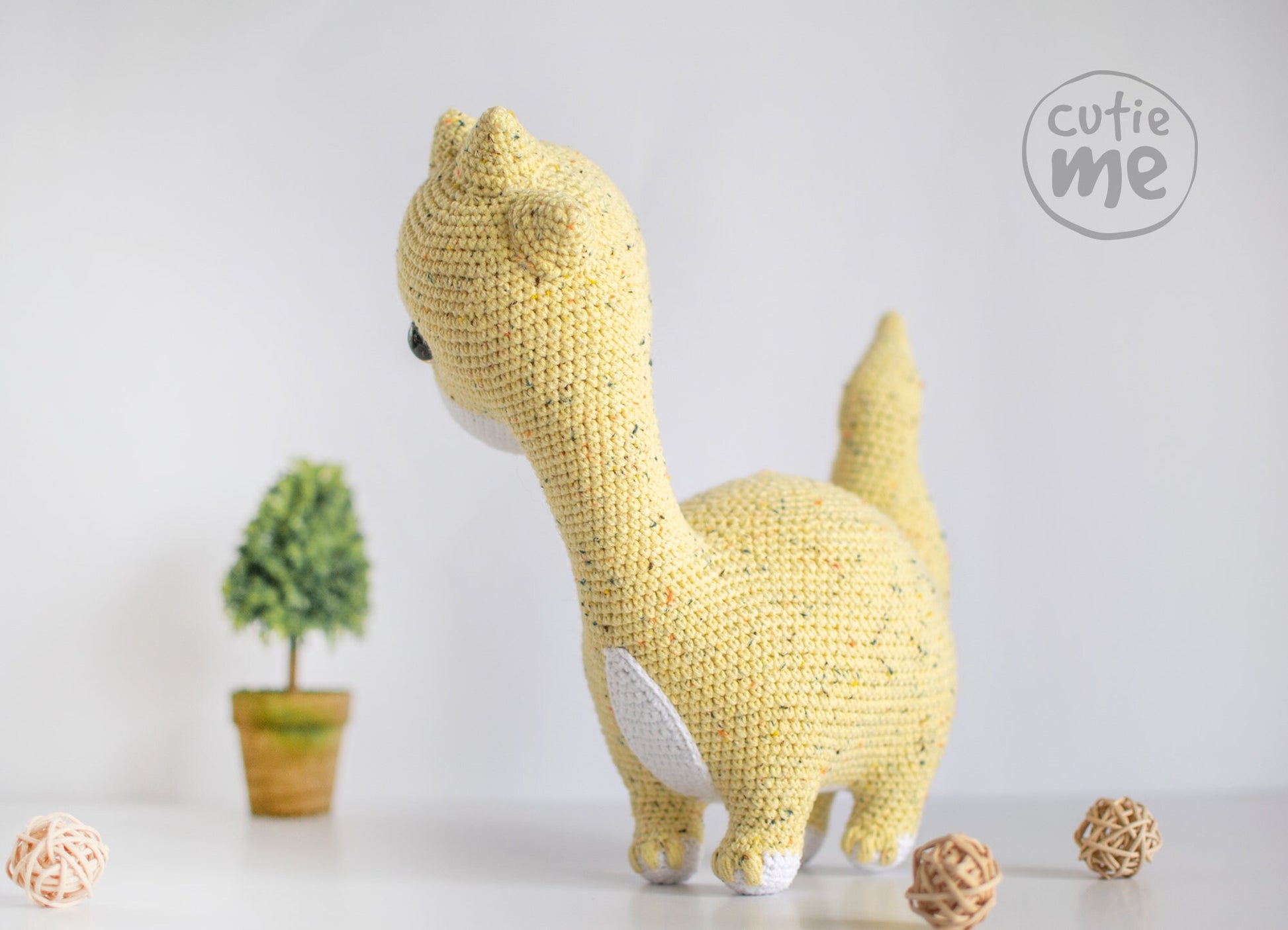 Dina The Dinosaur amigurumi crochet toy pattern pdf