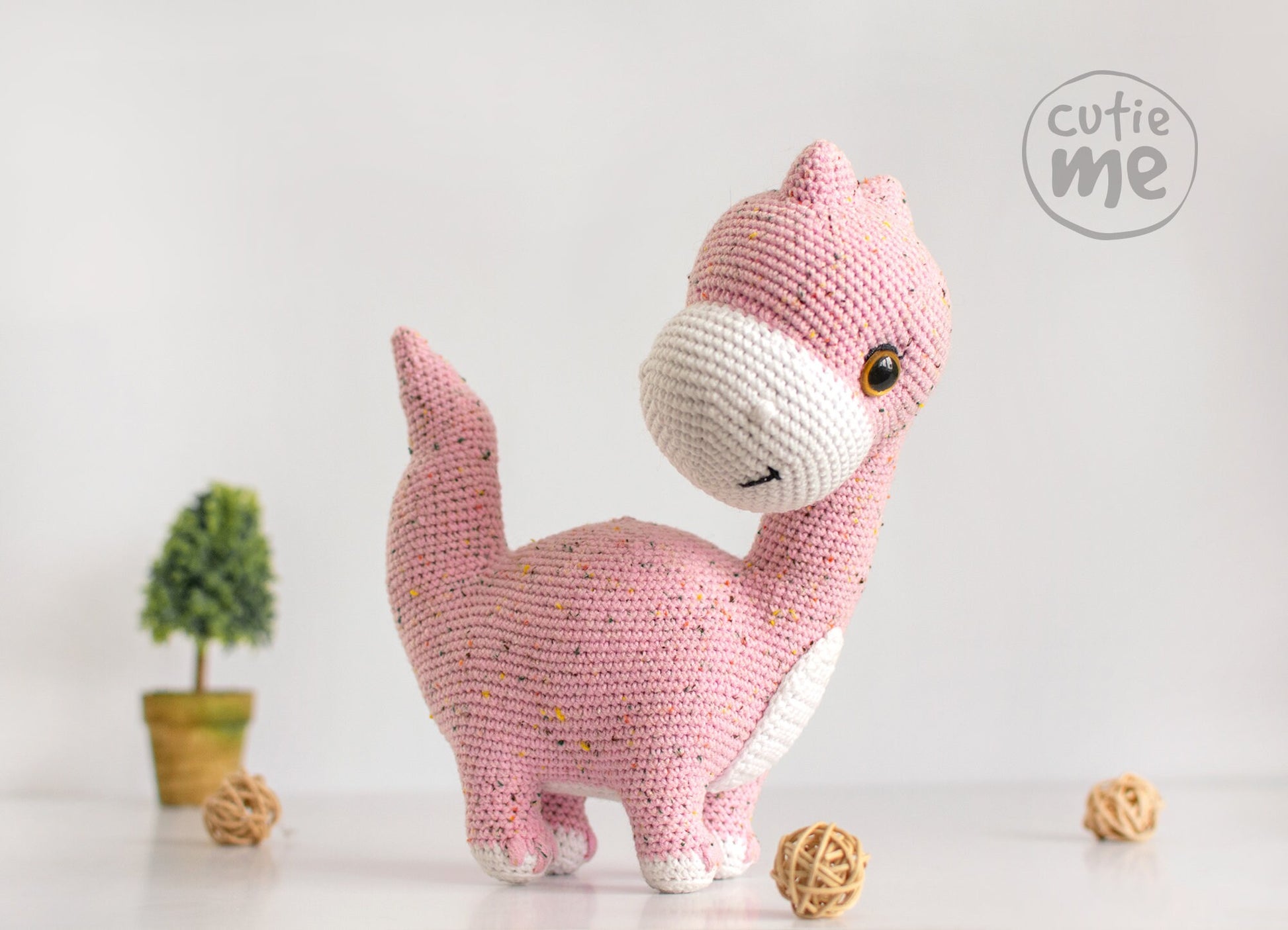 Dina The Dinosaur amigurumi crochet toy pattern pdf