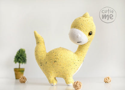 Dina The Dinosaur amigurumi crochet toy pattern pdf