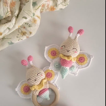 PATTERN Butterfly Teether Rattle